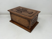Load image into Gallery viewer, Celtic Cross and Weave Urn for Human Ashes in Adult and Companion Size