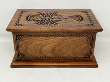 Load image into Gallery viewer, Celtic Cross and Weave Urn for Human Ashes in Adult and Companion Size