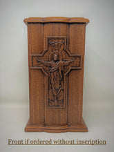 Load image into Gallery viewer, Jesus Ascension Urn for Human Ashes / Jesus Cross Catholic Urn