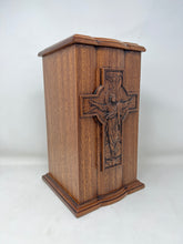 Load image into Gallery viewer, Jesus Ascension Urn for Human Ashes / Jesus Cross Catholic Urn