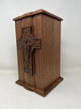 Load image into Gallery viewer, Jesus Ascension Urn for Human Ashes / Jesus Cross Catholic Urn
