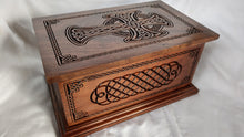 Load image into Gallery viewer, Celtic Cross and Weave Urn for Human Ashes in Adult and Companion Size