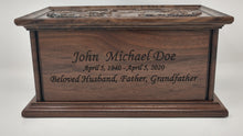 Load image into Gallery viewer, Outdoorsman Cremation Urn for Human Ashes / Urn for Dad and Grandfather