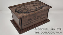 Load image into Gallery viewer, Outdoorsman Cremation Urn for Human Ashes / Urn for Dad and Grandfather