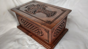 Celtic Cross and Weave Urn for Human Ashes in Adult and Companion Size