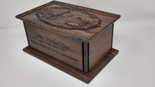 Load image into Gallery viewer, Outdoorsman Cremation Urn for Human Ashes / Urn for Dad and Grandfather
