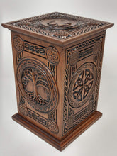 Load image into Gallery viewer, Celtic Tree of Life Urn for Human Ashes
